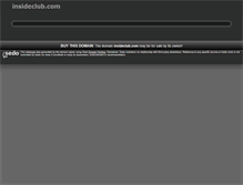 Tablet Screenshot of insideclub.com